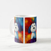 Portrait de chien Art Café Mug (Devant gauche)
