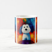 Portrait de chien Art Café Mug (Centre)