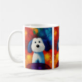 Portrait de chien Art Café Mug (Gauche)