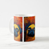 Portrait de chien Art Café Mug (Devant gauche)