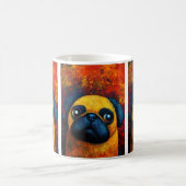 Portrait de chien Art Café Mug (Centre)