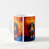 Portrait de chien Art Café Mug (Devant gauche)
