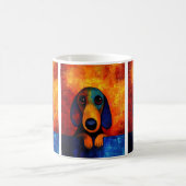 Portrait de chien Art Café Mug (Centre)
