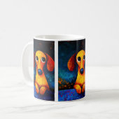 Portrait de chien Art Café Mug (Devant gauche)