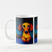 Portrait de chien Art Café Mug (Gauche)