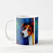 Portrait de chien Art Café Mug (Gauche)