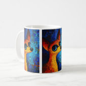 Portrait de chien Art Café Mug (Devant gauche)