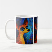 Portrait de chien Art Café Mug (Gauche)