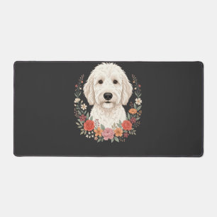Portrait de chien floral Couronne botanique