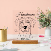 Portrait de chien Ridgeback Impression acrylique p (Mariage)
