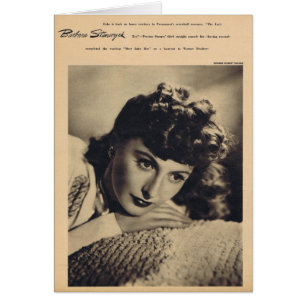 Portrait de cru de Barbara Stanwyck