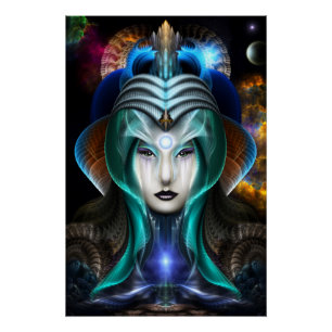 Portrait De Cyiria Perfect Poster