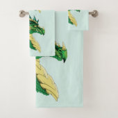 Portrait de dragon vert (En situation)