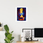 Portrait de famille moderne impression d'art (Bureau à domicile)