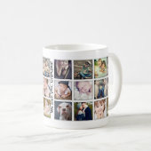 Portrait de famille Photo Collage Mug pour grands- (Devant droit)
