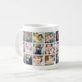 Portrait de famille Photo Collage Mug pour grands- (Devant gauche)