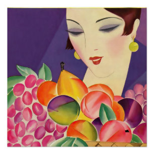 Portrait de femme Art déco