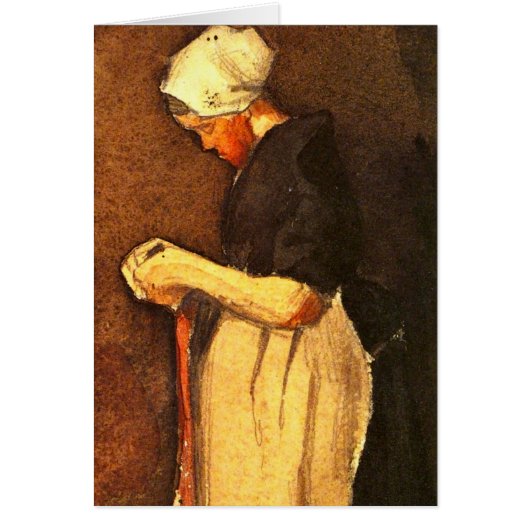 Portrait de femme de Scheveningen par Vincent van (Devant)