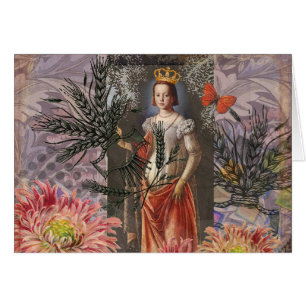 Portrait de femme Vierge Antique Coloré Riche
