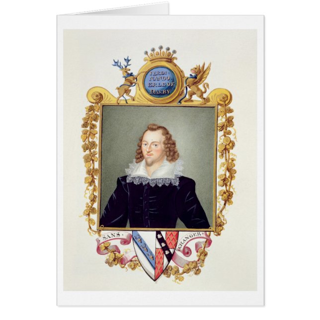 Portrait de Ferdinando Stanley (1559-94) 5e comte (Devant)