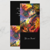 Portrait de flûtiste Programme de soirée masquée (Devant / Derrière)