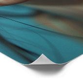 Portrait de fond d'une belle affiche de fille (Coin)