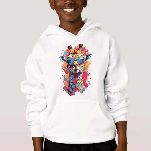 Portrait de girafe de style graffiti-58567 (Devant)