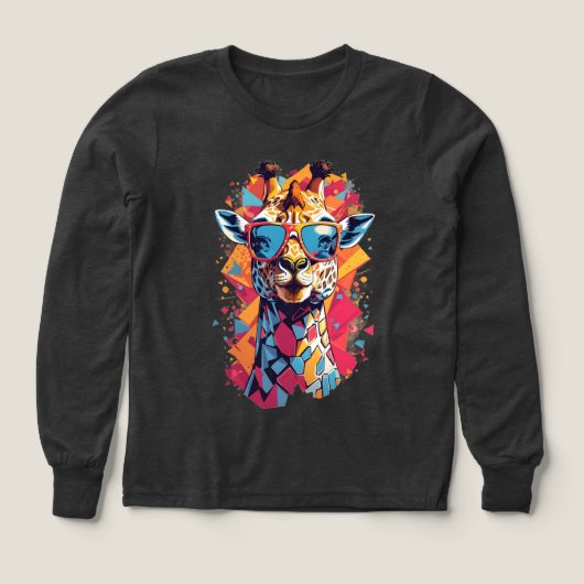 Portrait de girafe de style graffiti-58567 (Motif recto)