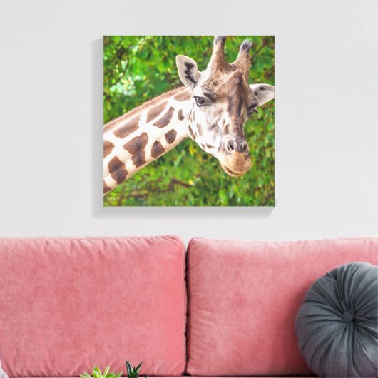 Portrait de Giraffe - Toile enveloppée (Insitu(Salon))