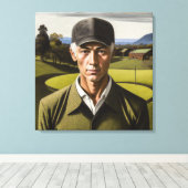 Portrait de Golfeur gothique - toile étirée (Insitu (Plancher de Bois))