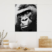 Portrait de Gorilla Poster Imprimer (Cuisine)