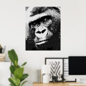 Portrait de Gorilla Poster Imprimer (Bureau à domicile)