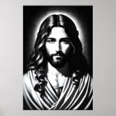 Portrait de Jésus Christ | AI Art Poster (Devant)