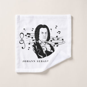 Portrait de Johann Sebastian Bach / Buste avec not