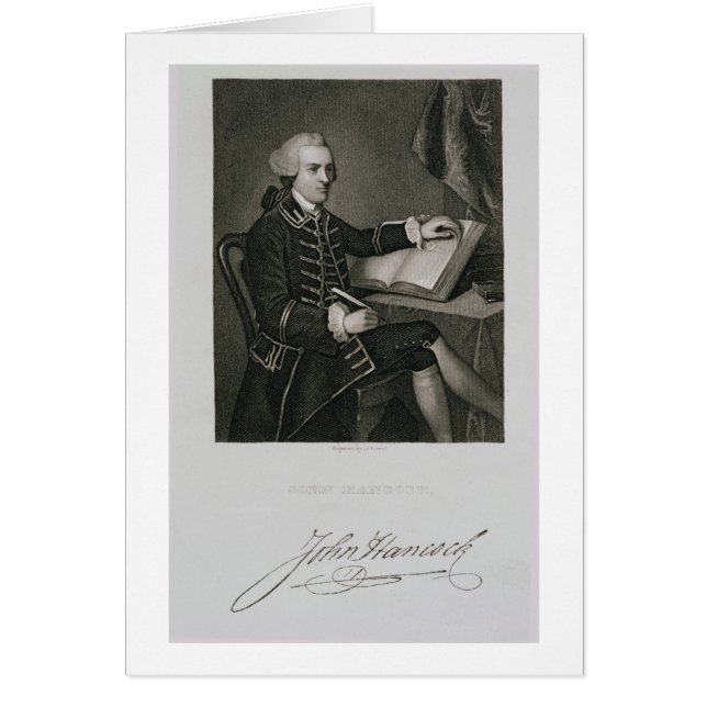 Portrait de John Hancock, gravé par John B. Forr (Devant)