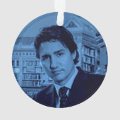 Portrait de Justin Trudeau 2014 en bleu (dos)