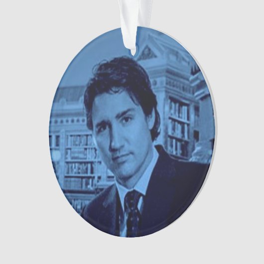 Portrait de Justin Trudeau 2014 en bleu (devant)
