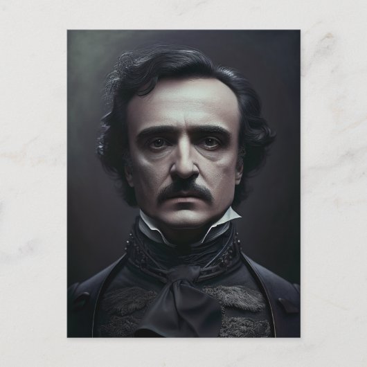 Portrait de la carte postale Edgar Allan Poe (Devant)