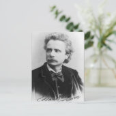 Portrait de la carte postale Edvard Grieg (Debout devant)