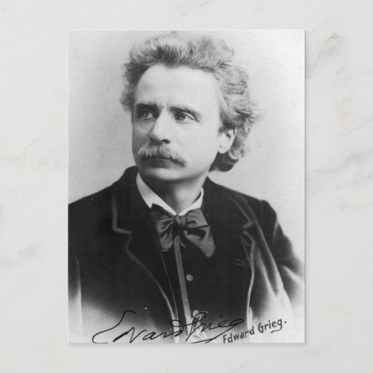 Portrait de la carte postale Edvard Grieg (Devant)