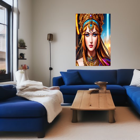 Portrait de la déesse grecque Hera | AI Art Poster