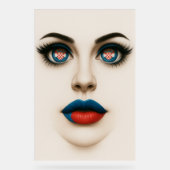 Portrait de la pop croate beauté yeux & lèvres (Recto)