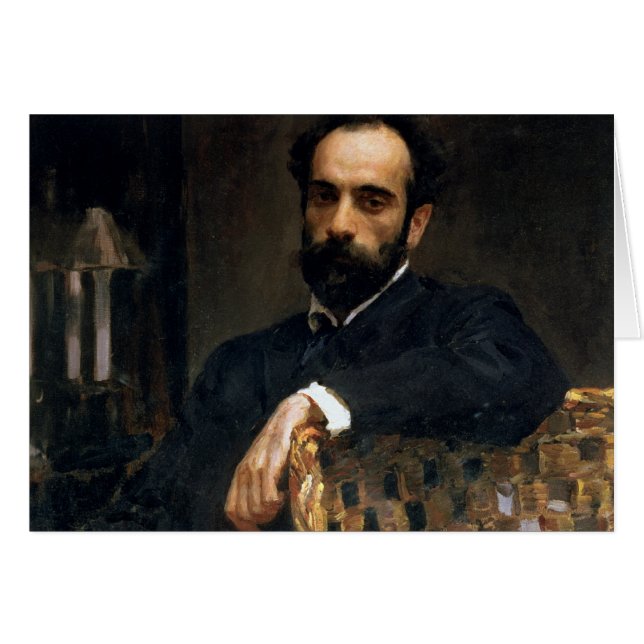 Portrait de l'artiste Isaak Ilyich Levitan (Devant horizontal)