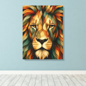 Portrait de lion Art mural (Insitu (Plancher de Bois))