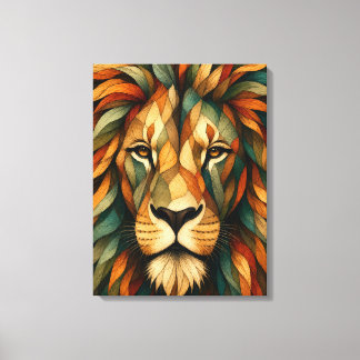 Portrait de lion Art mural