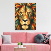 Portrait de lion Art mural (Insitu(Salon))