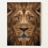 Portrait de lion géométrique (Dos)