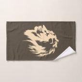 Portrait de Lion (sable) (Serviette à main)