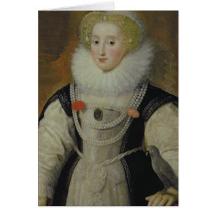 Portrait de Madame élisabéthaine avec un perroqu