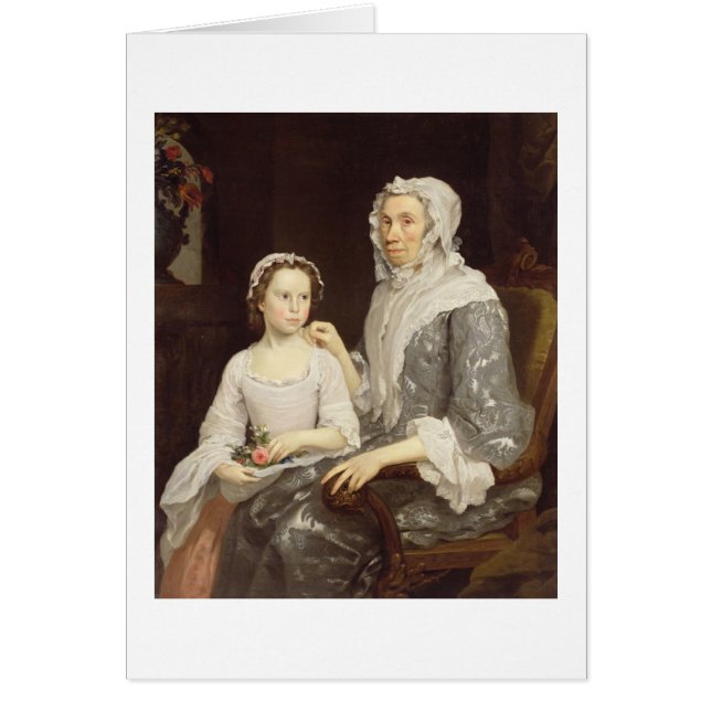 Portrait de Madame pluse âgé et d'une jeune fille (Devant)